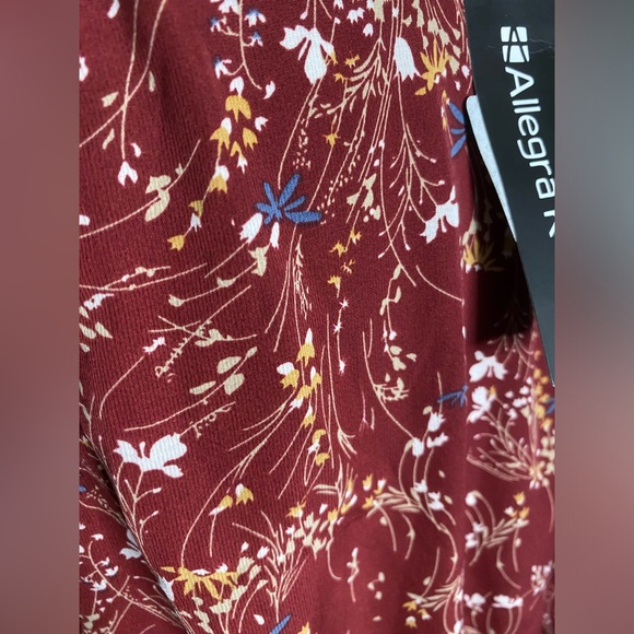 Allegra K NWT Tank Style MIDI Dress Red with Floral and Butterfly Design size S - Picture 10 of 14